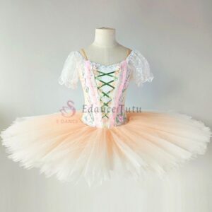 Professional Ballet Dance Costume Pink Orange Competition-level YAGP #T0471